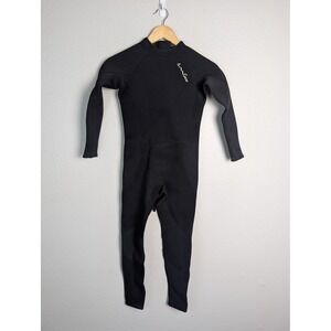 NWOT Gear Wetsuit Unisex Kids 8 Black Neoprene Long Sleeve Back Zip‎ Full Body